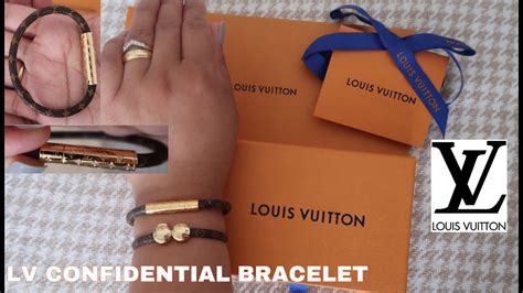 bracelet louis vuitton confidential|louis vuitton bracelet size chart.